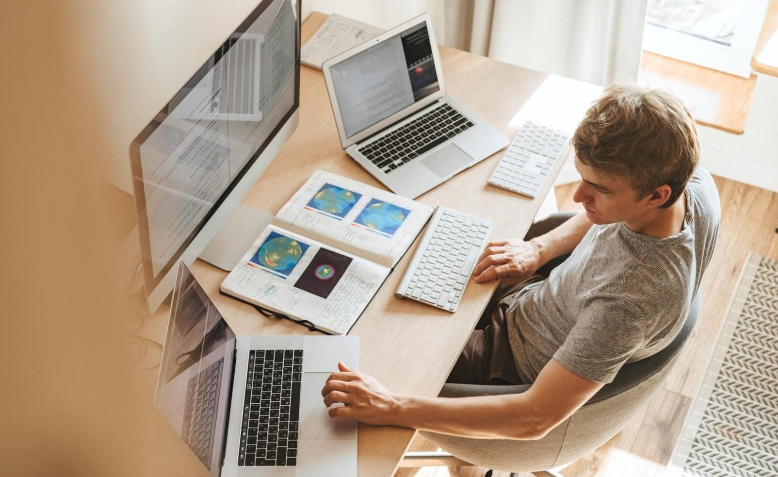 Integration planning workspace with system architecture diagrams